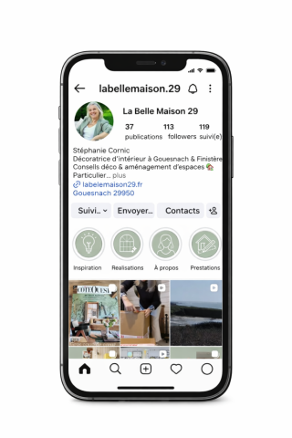 Feed Instagram La Belle Maison à Gouesnac'h - Décoratrice d'intérieur