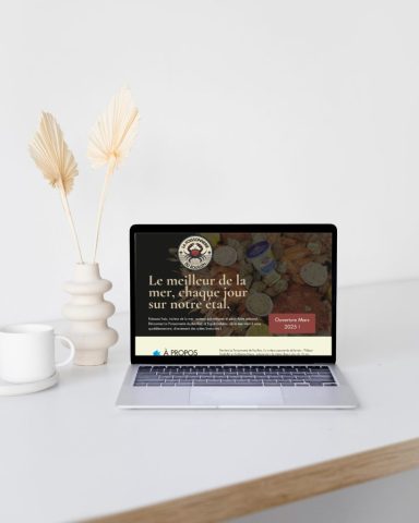Site internet La Poissonnerie du Rouillen – création site vitrine et communication digitale